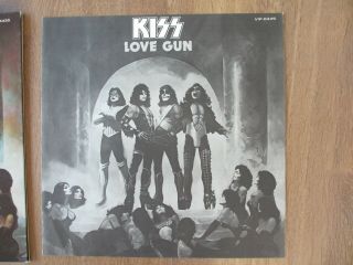 KISS - LOVE GUN LP 1977 JAPAN VIP - 6435 VINYL RECORD WITH OBI FIRST PRESS 6