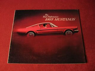 1965 Ford Mustang Sales Dealer Brochure Booklet Showroom Old