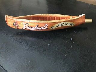 Leinenkugels Tap Handle Canoe Shaped - 13 " - Classic Amber Logo