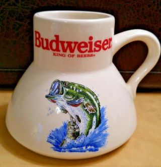 Vintage Budweiser Bass Fish Coffee Mug
