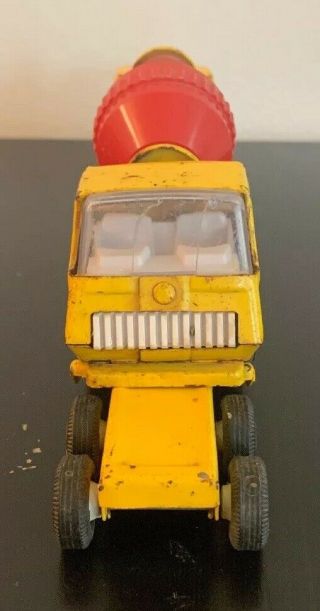 TONKA Vintage Metal Yellow Tonka Flatbed Truck Trailer With Cement Mixer Truck 4