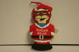 Vintage Sugar Bear Christmas Ornament Sugar Smacks Cereal 1990 Plush 2