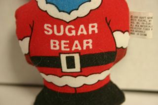 Vintage Sugar Bear Christmas Ornament Sugar Smacks Cereal 1990 Plush 5