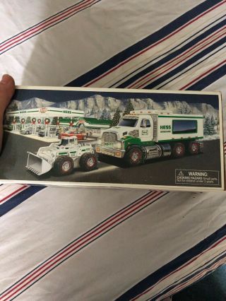 Nib Hess 2008 Toy Truck And Front Loader