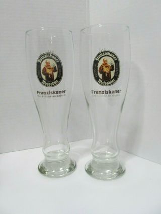Franziskaner Weissbier German Brewery Wheat Beer Glass Der Bayerische Hochgenub.