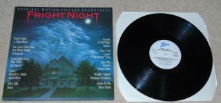 Fright Night Lp Vinyl 1985 Movie Soundtrack Record Brad Fiedel Played &