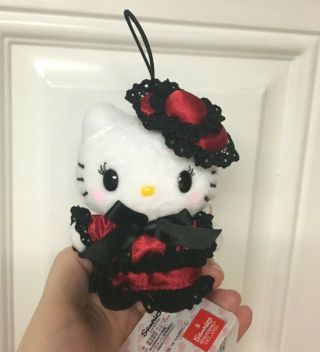 Sanrio Hello Kitty Gothic Parade Strap Mascot Stuffed Plush Japan Kawaii Toreba