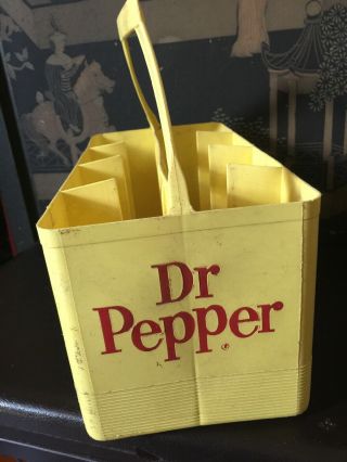 Vintage Rare Dr.  Pepper Soda Bottle Carrier - Plastic Pakster 0816 6
