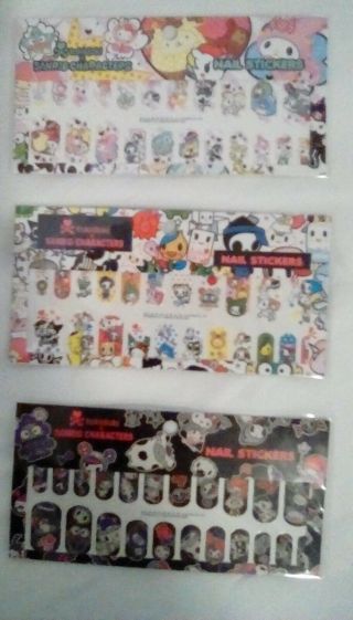 Tokidoki X Sanrio Rare Nail Stickers 3 Set