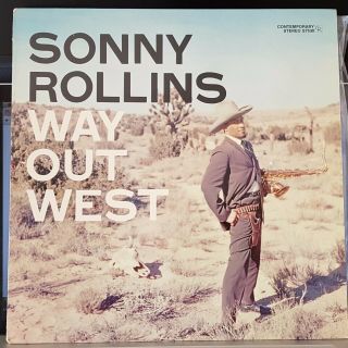 Sonny Rollins - Way Out West - Jazz Reissue Lp Record,  Cover Vg
