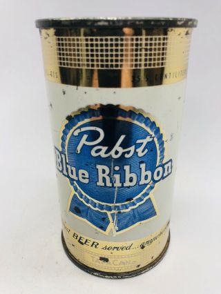 Pabst Blue Ribbon Beer - 1950s Flat Top Can.  Milwaukee,  Wisconsin - Wi