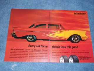 1995 Bfgoodrich 2pg Vintage Ad " Every Old Flame Should Look This Good " 