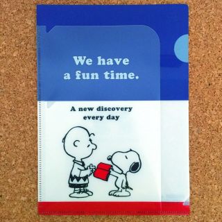 Snoopy Peanuts 3 Pocket A5 Clear Plastic Folder (tricolor) Charlie Brown Es265b