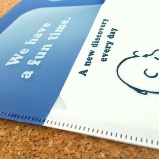 Snoopy Peanuts 3 Pocket A5 Clear Plastic Folder (Tricolor) Charlie Brown ES265B 4