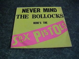 Sex Pistols Never Mind The Bollocks Rare Australian Wizard Vinyl Lp " Record