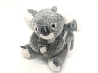 Aussie Bush Toys Sydney Australia Plush Koala Bear And Babies Non Allergenic