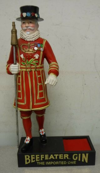 Vintage Beefeater Gin Bar Display Statute Over 17 "
