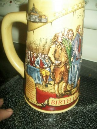 Vguc " Miller High Life " Stein - Birth Of A Nation Stein 2 Signing Of Independence