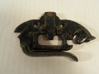 Antique Cast Iron Horse Drawer Pull / Handle ?? Date April 6 1876 / 4 " X 2 - 3/4 "