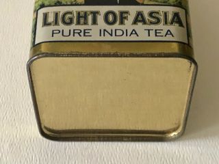 Antique Monarch Light Of Asia India Tea Advertising Tin 1893 Chicago Worlds Fair 8