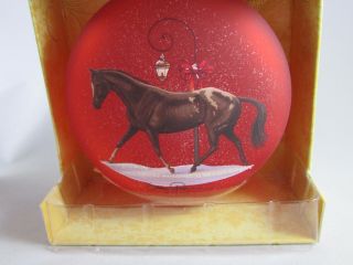 Breyer Horse Artist Signature Hand - Blown Glass Ornament Sommer Prosser 700812