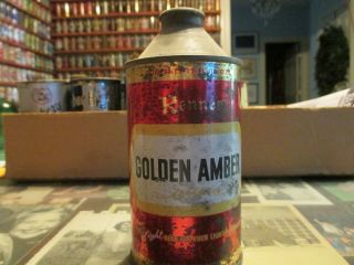 Renner Golden Amber Vintage Cone Top Beer Can