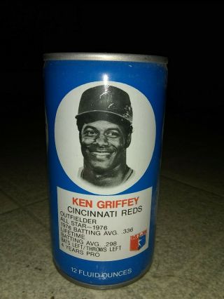 Rc Cola Ken Griffey Sr Cincinnati Reds Baseball Pull Tab Soda Pop Can
