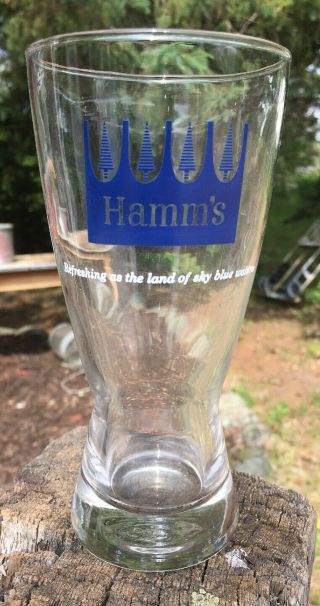 Stunning Nos Hamms Hamm’s Rare Beer Glass Large Size