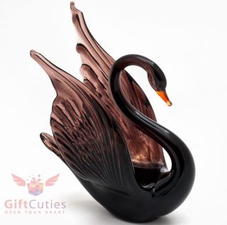 Glass Bird Swan " Murano " Figurine Handmade