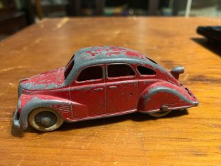 Vintage 1937 Tootsietoy Red Lincoln Zephyr 6015