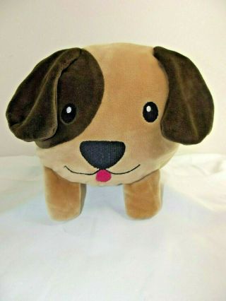 Books A Million Brown Dog Plush - Round Long Pillow Puppy - Adorable