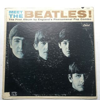 Meet The Beatles; Rare Lp 1964 Mono Capitol T - 2047 Vinyl Liner