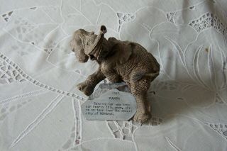 Herd / Martha Carey Marty 3214 1997 Mamba Elephant Figurine 4.  5 " X 4 "