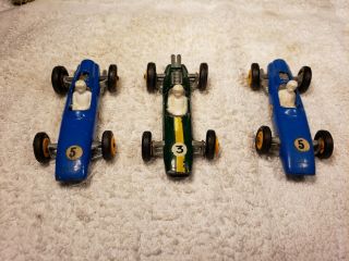Matchbox Lesney Lotus Racing Car 19 & 2 B.  R.  M.  Race Cars