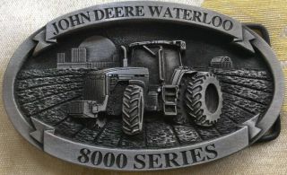 John Deere Waterloo 8000 Series Tractor Intro Belt Buckle 1994