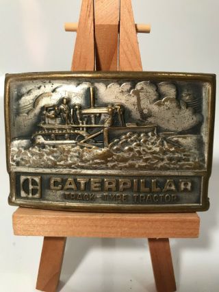 Vintage Caterpillar Track - Type Tractor Belt Buckle