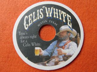 Beer Breweriana Coaster: Celis Brewing Co White Austin,  Texas Brewery Closed