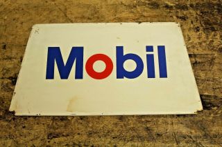 Vintage Mobil Tire Rack Stand Display Sign Gas Oil Station Man Cave