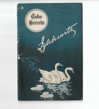 Igelhearts Cake Secrets Vintage 1925 Swans Down Flour Recipe Booklet Cookbook