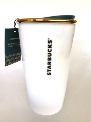 Starbucks White Gold Siren Mermaid Anniversary 2017 Mug Cup Coffee Travel 2