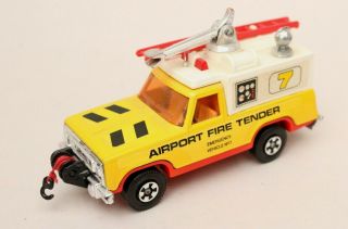 Matchbox Lesney Kings K 75 Plymouth Trail Duster - Airport Fire Tender