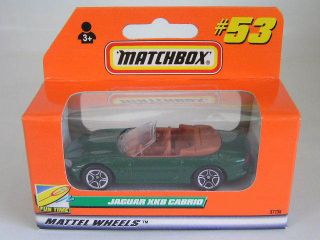 Matchbox 1998 53 Jaguar Xk8 Xk 8 Cabrio Green W/ Brown Interior Rare German Mib