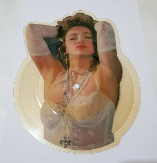 Madonna - Crazy For You 7 " Shaped Picture Disc Uk 1985 Rare Not Promo
