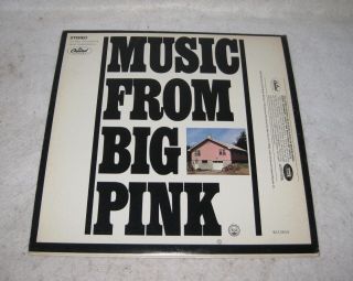 The Band Music From Big Pink Vintage Vinyl Lp Record Album