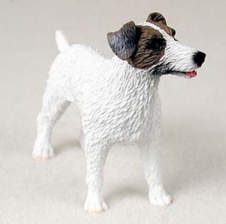 Jack Russell Terrier (brown Rough Coat) Dog Figurine Statue Hand Painted Resin