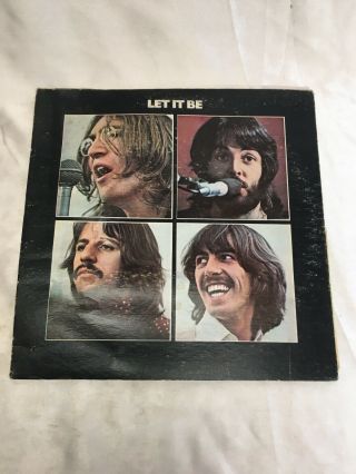 1970 Beatles Let It Be Lp Record Album Vinyl Apple Ar 34001 Vg,  G,