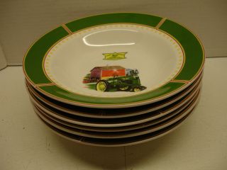 John Deere Ceramic Soup Bowls By Gibson (6)