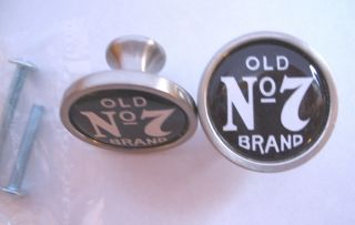 Old No 7 Brand Cabinet Knobs,  Jack Daniel’s Logo Cabinet Knobs,  Old No 7 Brand