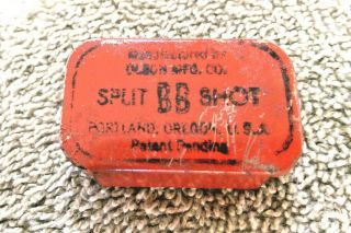 Vintage Split Bb Shot Manufactured By Olson Mfg,  Co,  Portland Oregon Usa Patent.