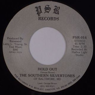 Southern Silvertones Of Baltimore: Hold Out Psr Private Gospel Soul 45 Funk Mp3